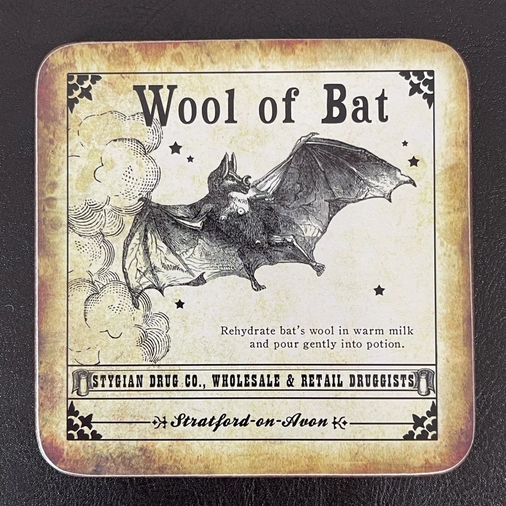 Williams Sonoma Halloween Potion set of 3 coasters spooky trick or treat party